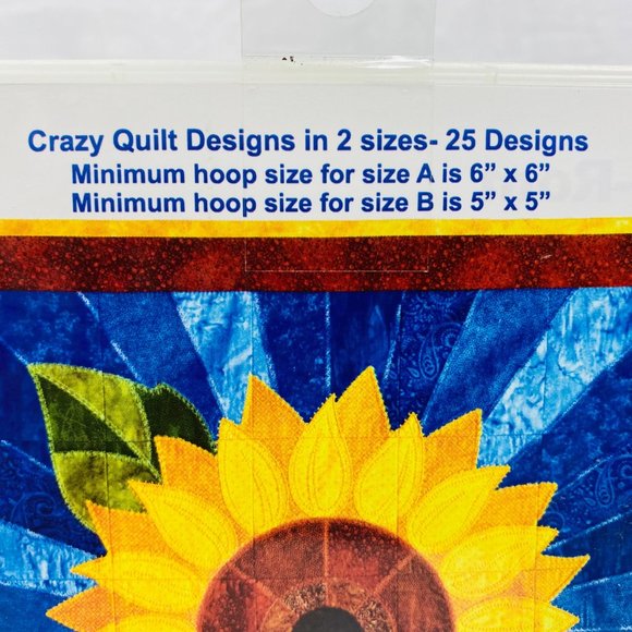 Anita Goodesigns Sunflower Crazy Quilt CD - New - Picture 4 of 4